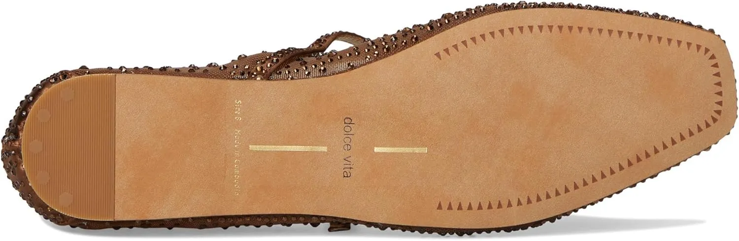 Dolce Vita Women's Reyes Crystal Ballet Flat
