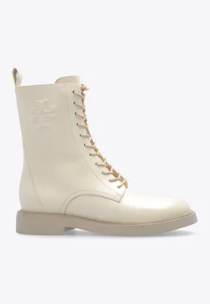 Double T Leather Ankle Boots