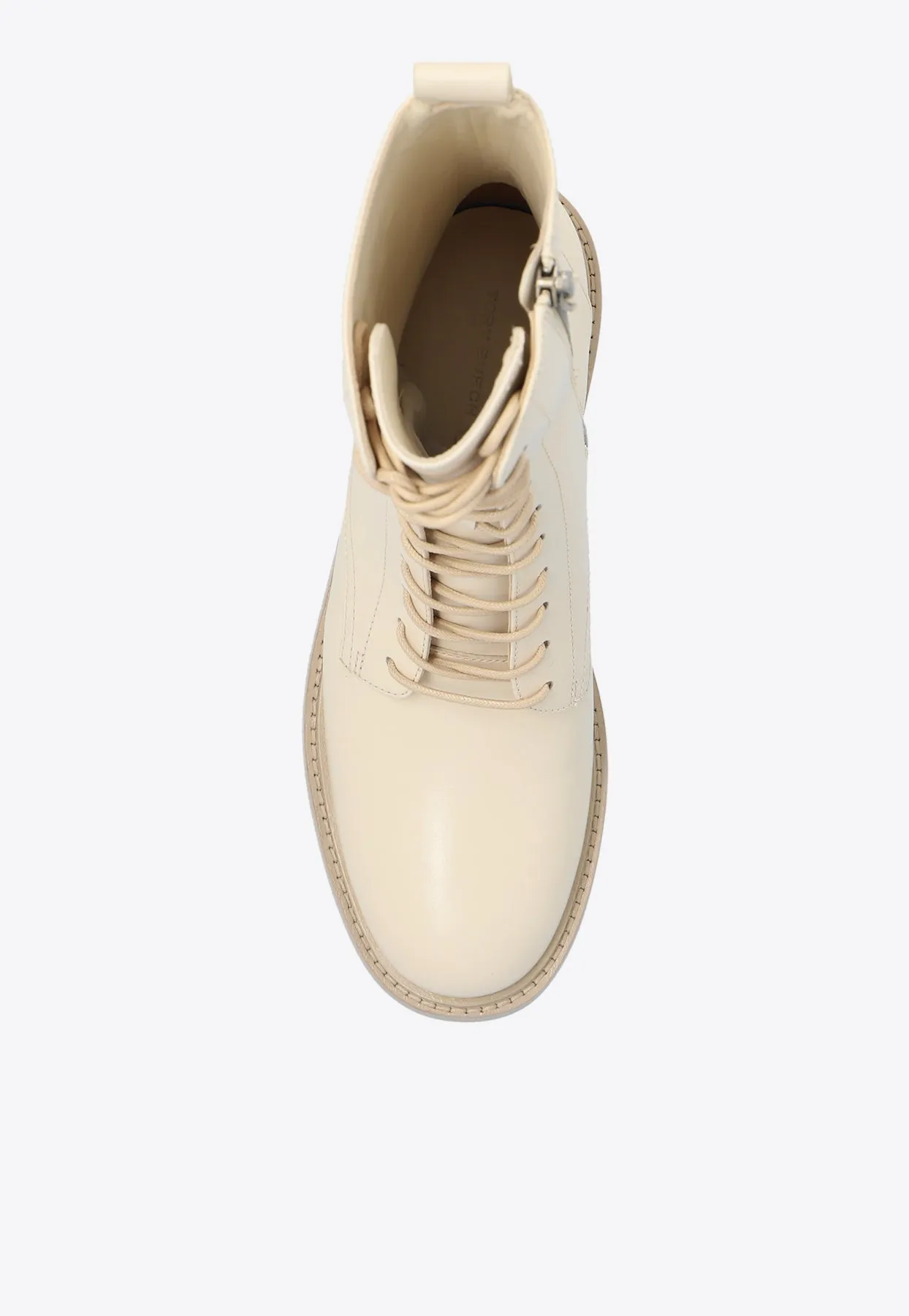 Double T Leather Ankle Boots