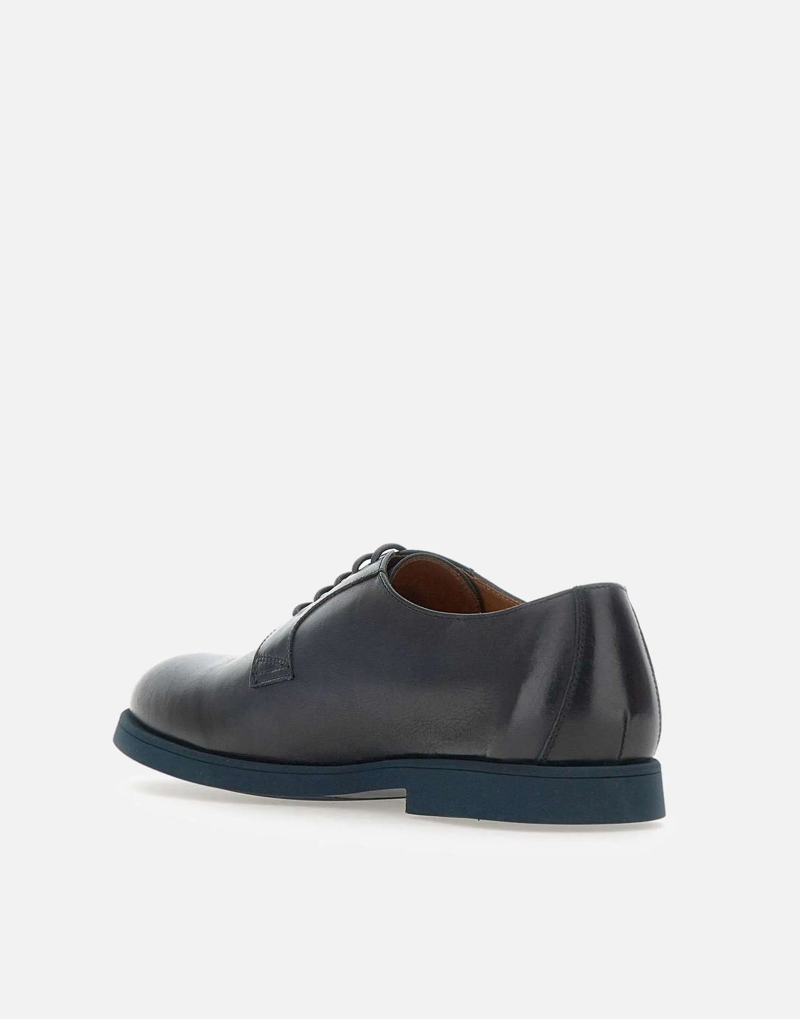 Doucals Triumph Blue Leather Lace Up Shoes