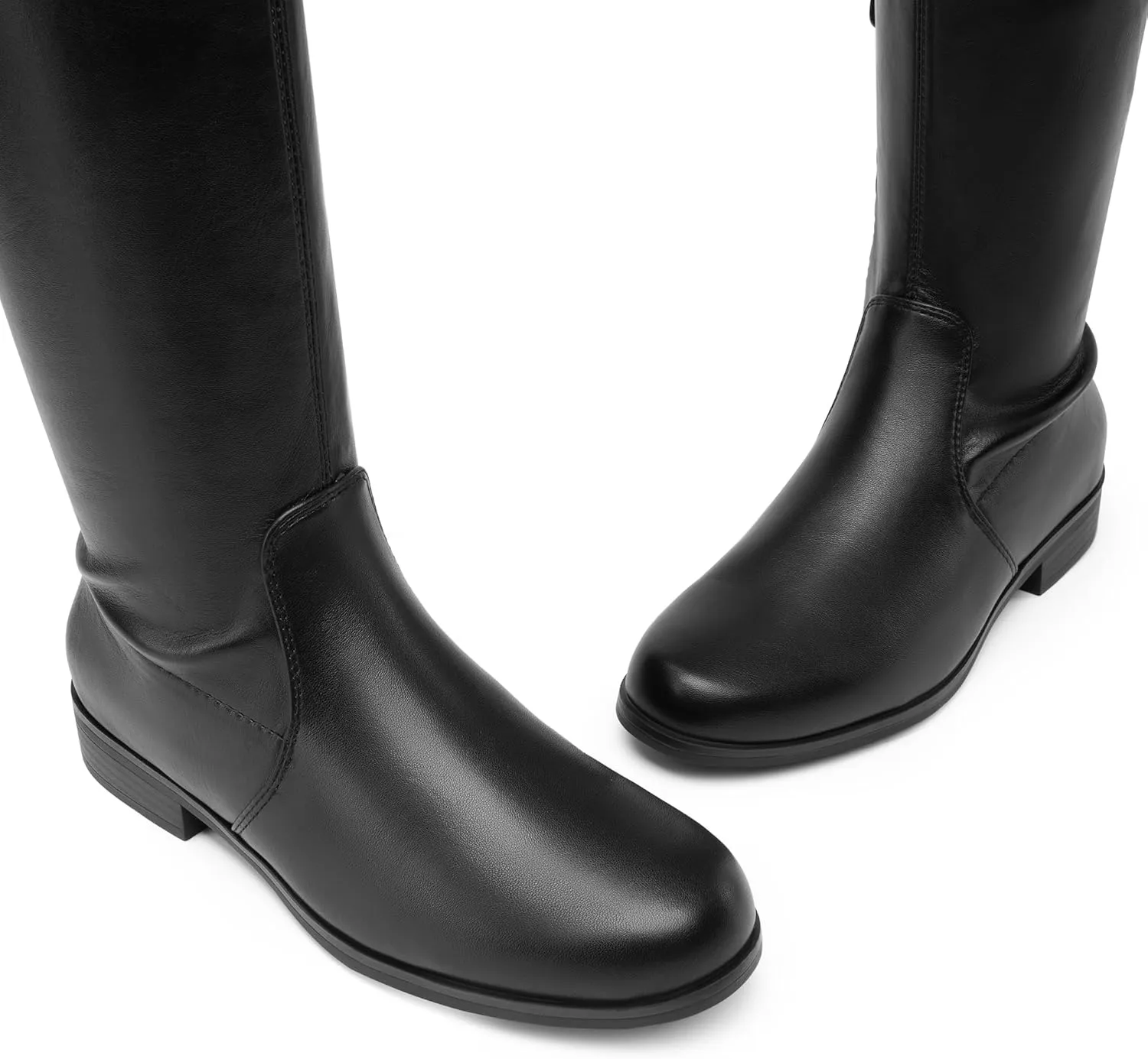 DREAM PAIRS Women's Thigh High Boots Low Block Heel Casual Fashion Over the Knee Boots