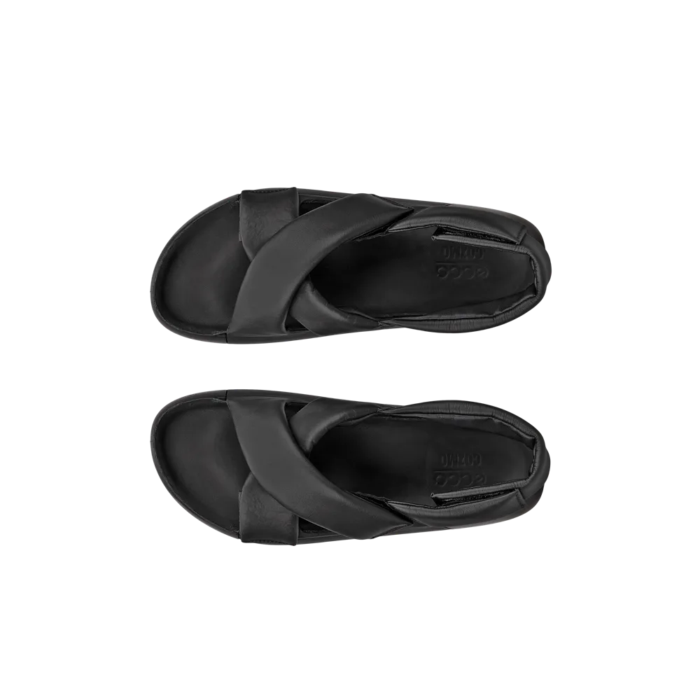 ECCO 206653 01001 Cozmo Pf 2-Strap Sandals Black