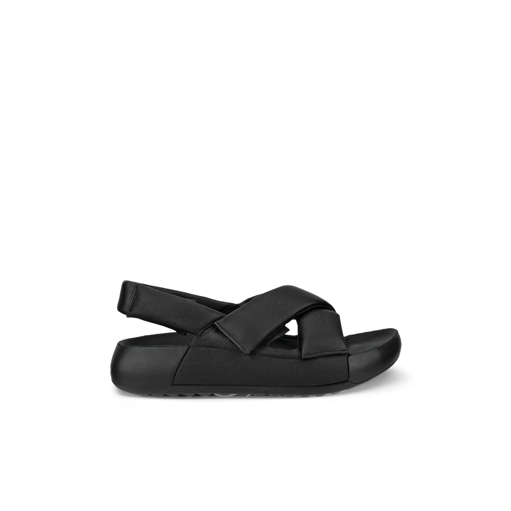 ECCO 206653 01001 Cozmo Pf 2-Strap Sandals Black