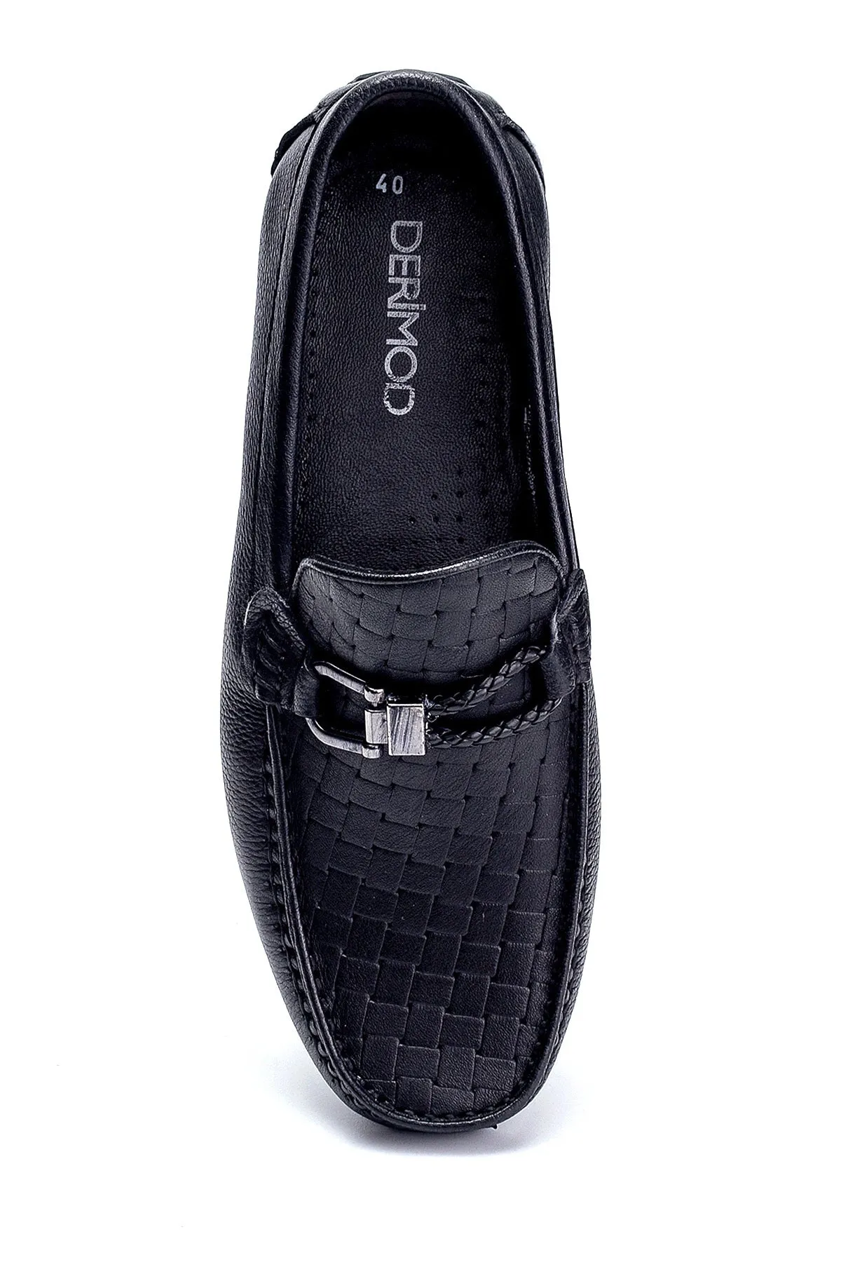 Erkek Deri Baskılı Loafer