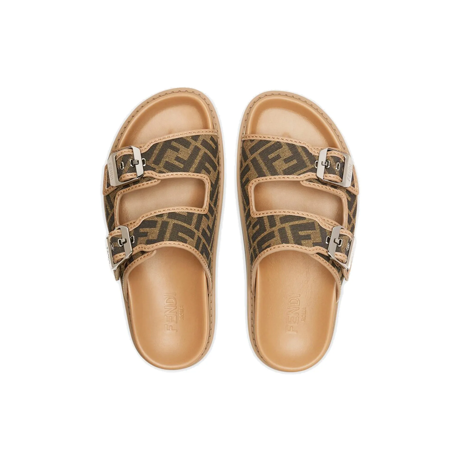 Fendi Ff Flat Sandals