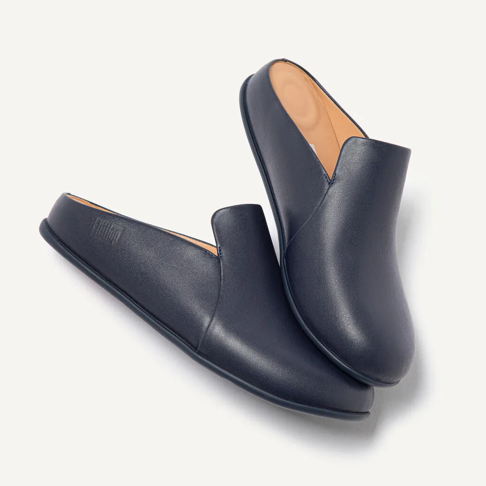 FitFlop CHRISSIE II Haus Womens Leather Slippers Midnight Navy