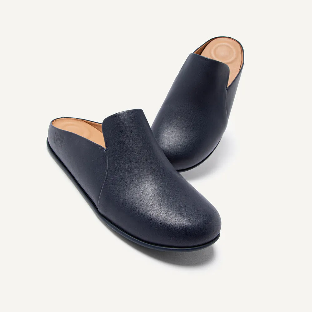 FitFlop CHRISSIE II Haus Womens Leather Slippers Midnight Navy