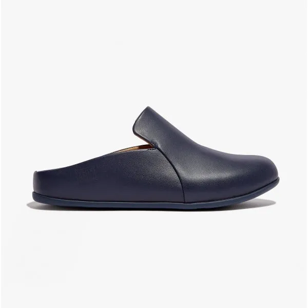 FitFlop CHRISSIE II Haus Womens Leather Slippers Midnight Navy