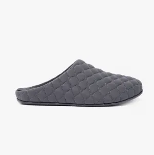 FitFlop SHOVE COSY Mens Mule Slippers Pewter Grey