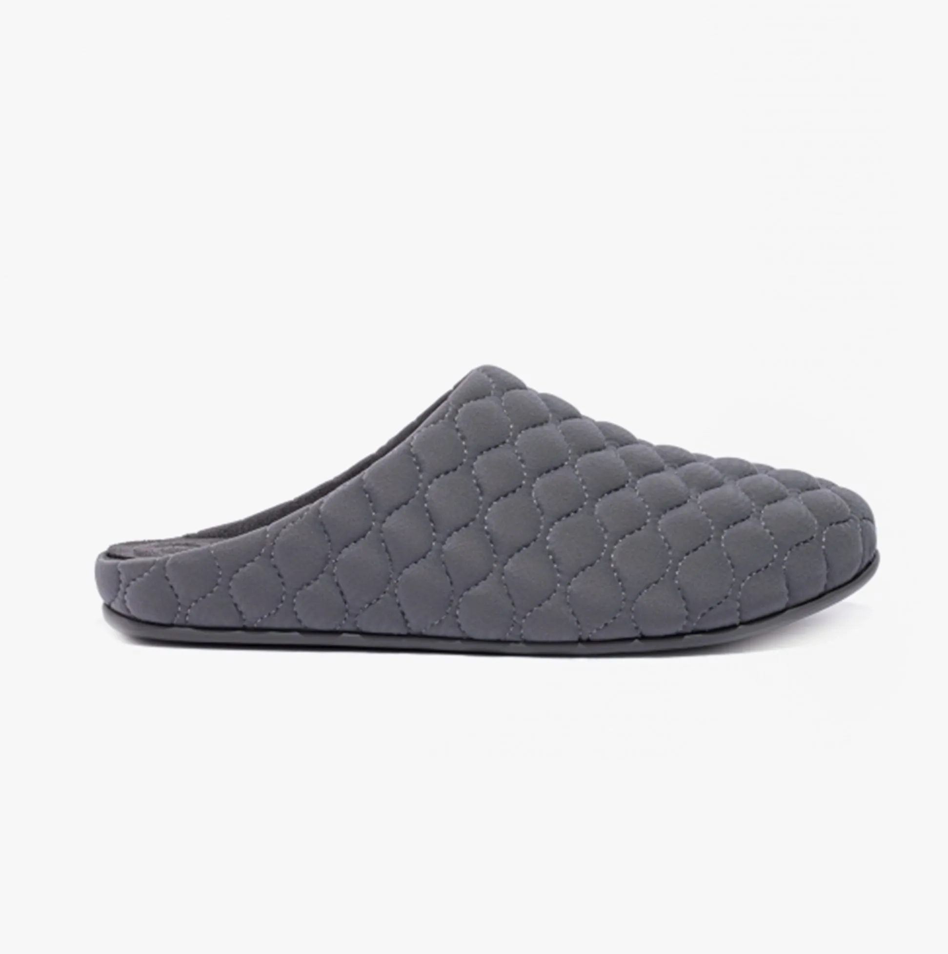FitFlop SHOVE COSY Mens Mule Slippers Pewter Grey