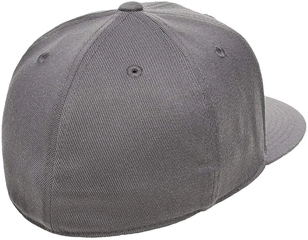 Flexfit Men's 210 Fitted Flat Bill Cap Hat