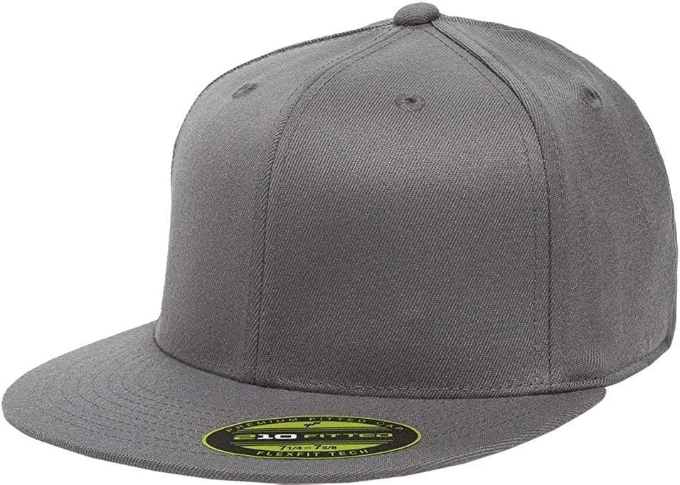 Flexfit Men's 210 Fitted Flat Bill Cap Hat