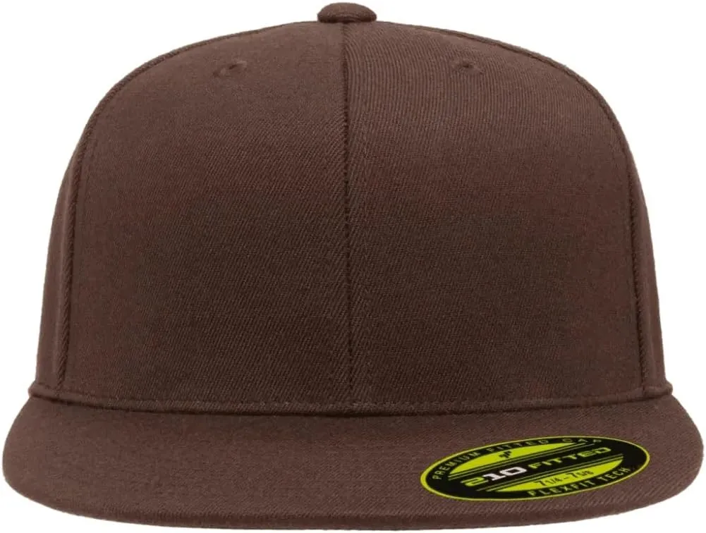 Flexfit Men's 210 Fitted Flat Bill Cap Hat