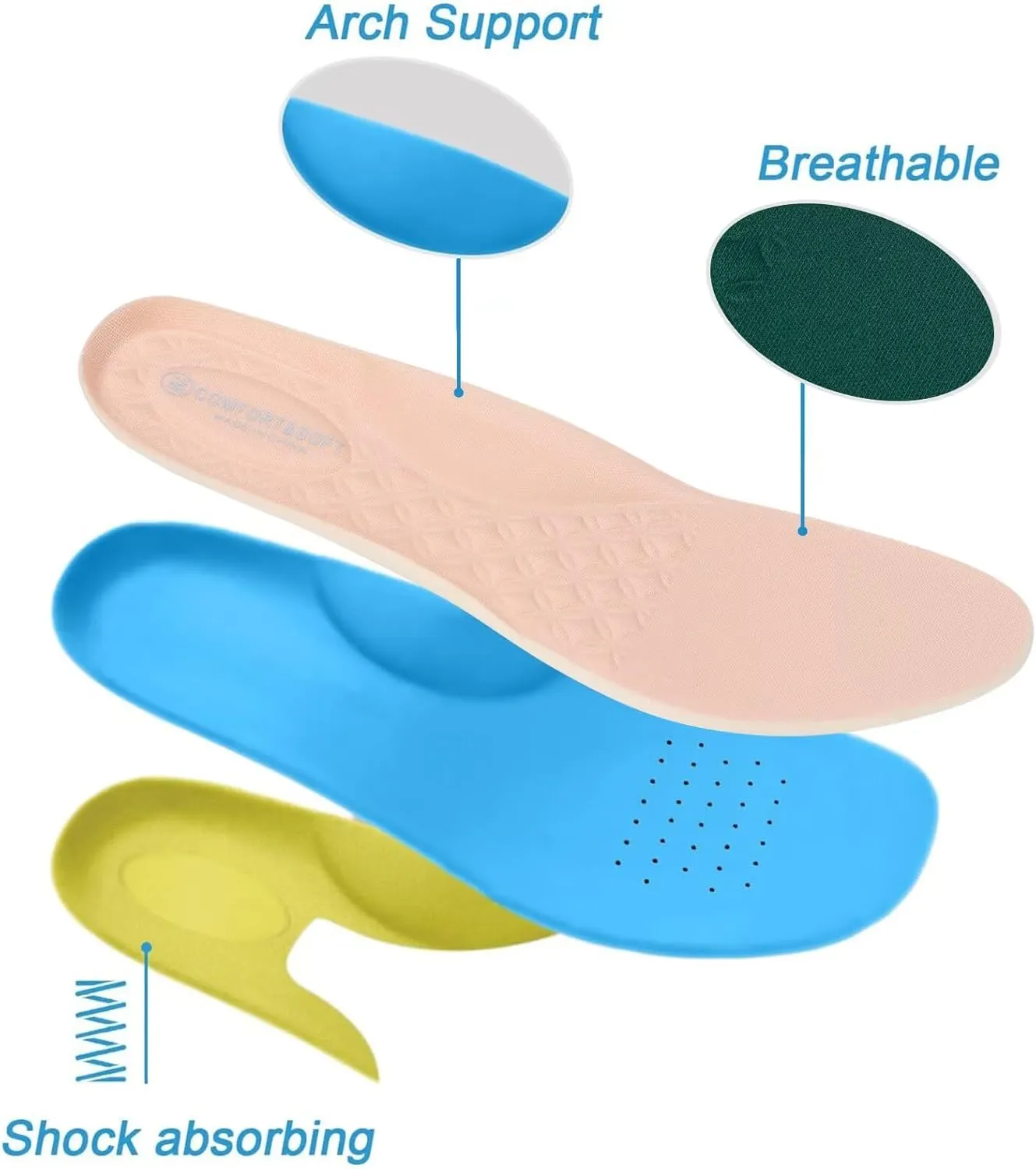 Frank Mully Women's Wide Width Flats Ballet Flats Round Toe Knit Flat Shoes with Arch Support Wide Toe Box