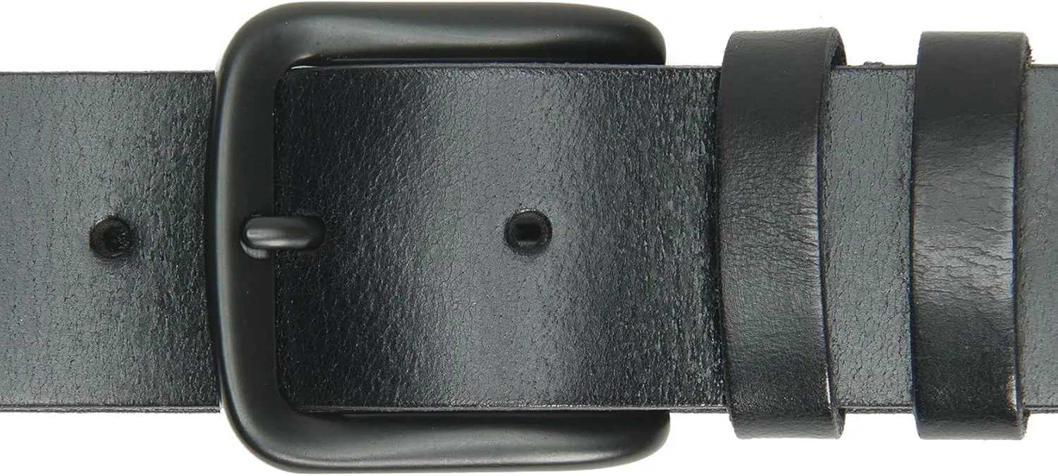Frye Men's 40mm Flat Panel Leather Belt, Black