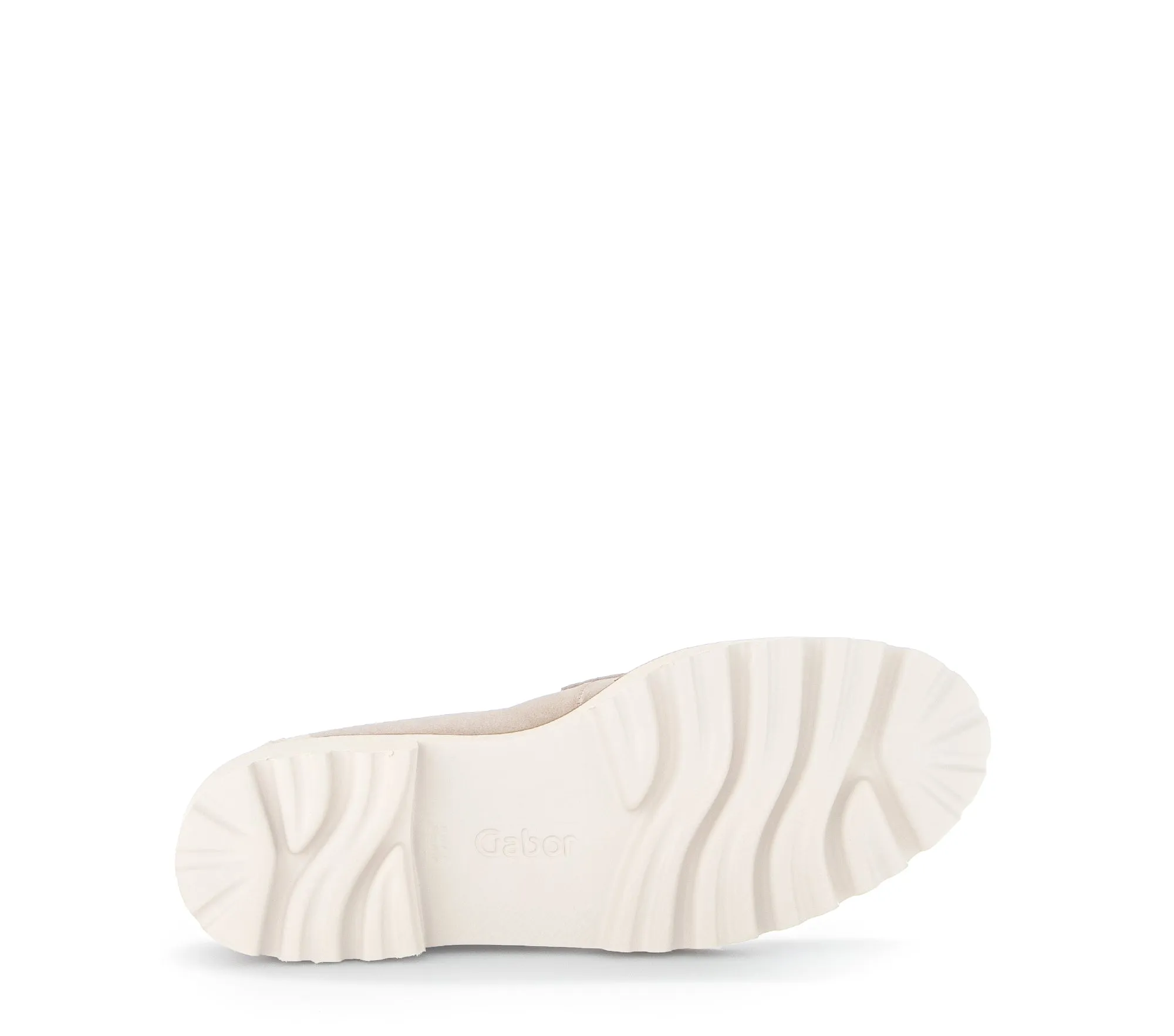 GABOR - 25.240.12 CHUNKY SLIP-ON SHOE - CREAM SUEDE