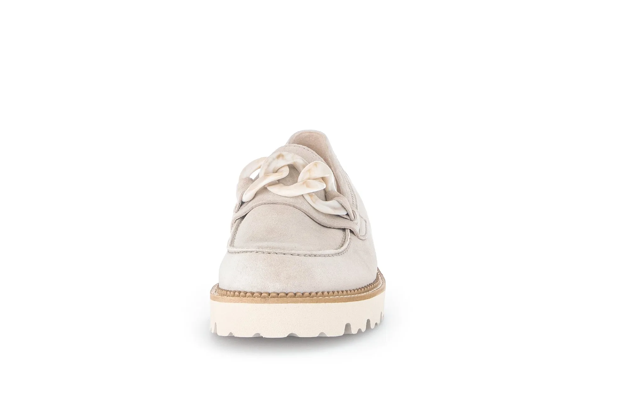 GABOR - 25.240.12 CHUNKY SLIP-ON SHOE - CREAM SUEDE