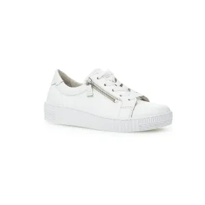 Gabor Wisdom - Ladies Lace with Zip Trainer in White