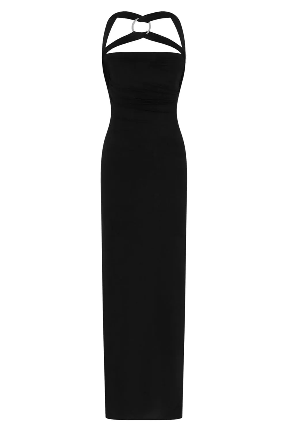 Ginnie Second Skin Maxi Dress | Black
