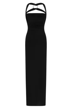 Ginnie Second Skin Maxi Dress | Black