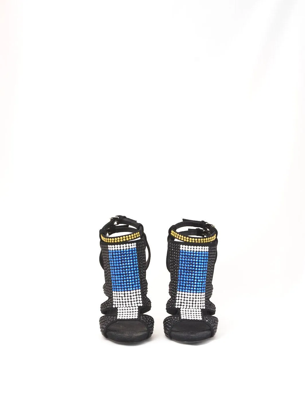Giuseppe Zanotti Multi-coloured strass sandal