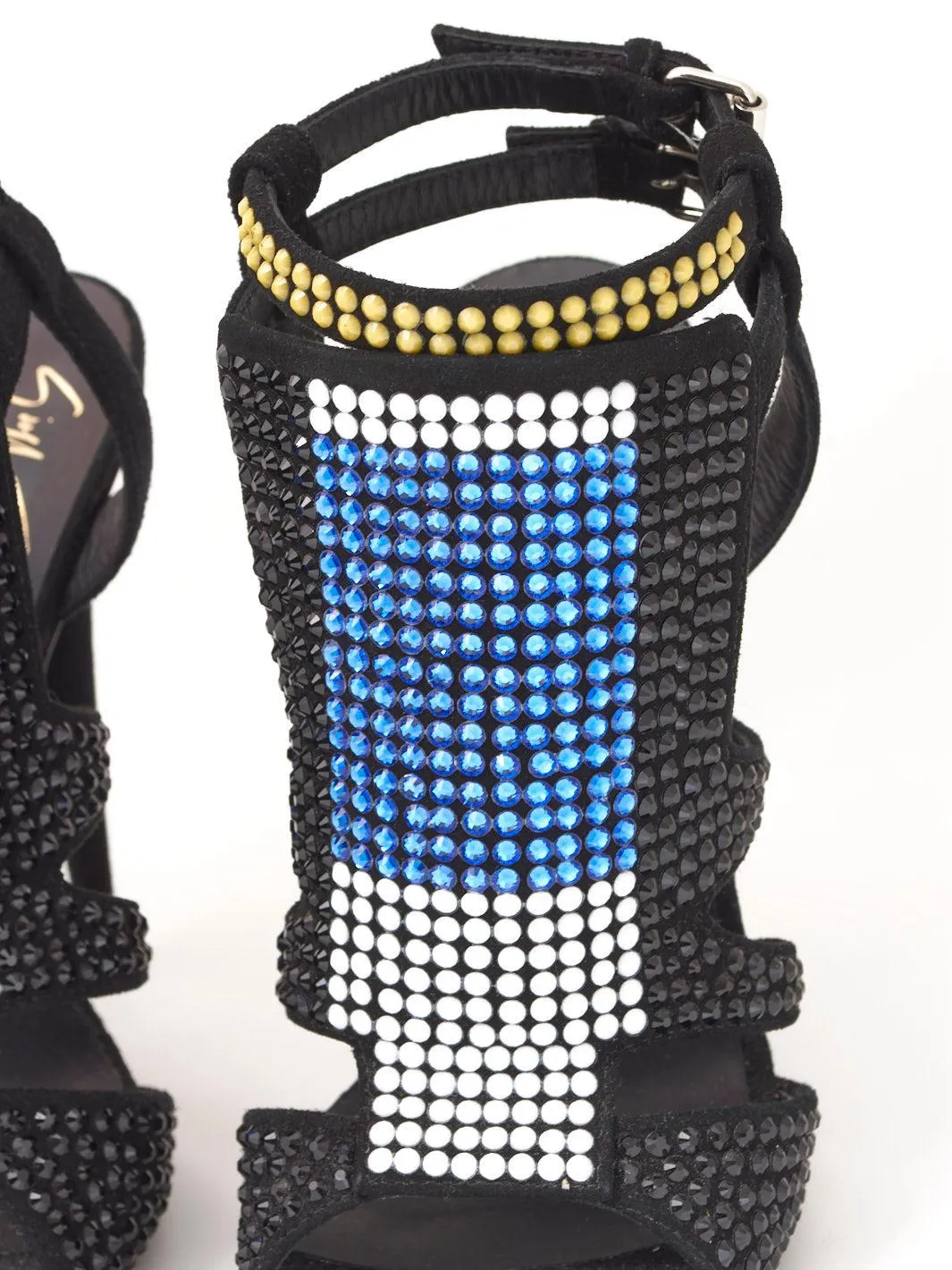Giuseppe Zanotti Multi-coloured strass sandal