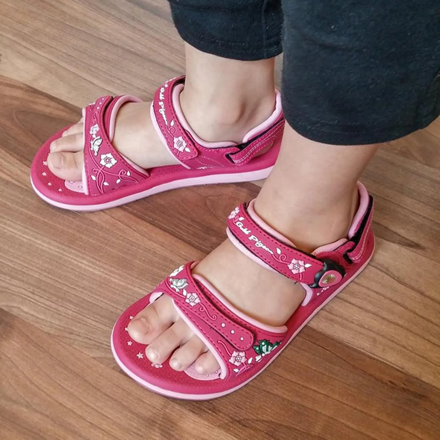Gold Pigeon Shoes SIGNATURE Easy Snap Buckle Unisex -Child Outdoor Water Sandal for Kids Toddler Boys Girls