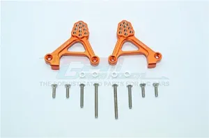 GPM for Traxxas TRX-4 Trail Defender Crawler Upgrade Parts Aluminum Adjustable Rear Damper Mount - 1Pr Set Orange