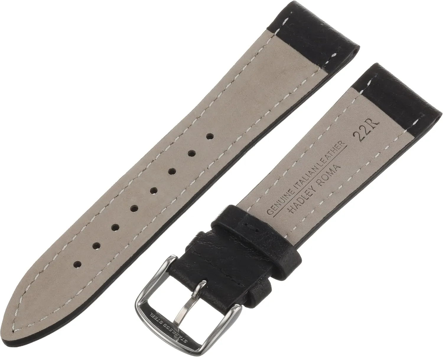 Hadley-Roma Men's Leather Watch Strap (Model: MSM894RA-180)