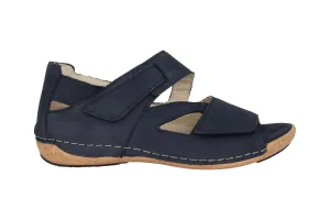 'Heliett' women's wide fit (H) sandal - blue