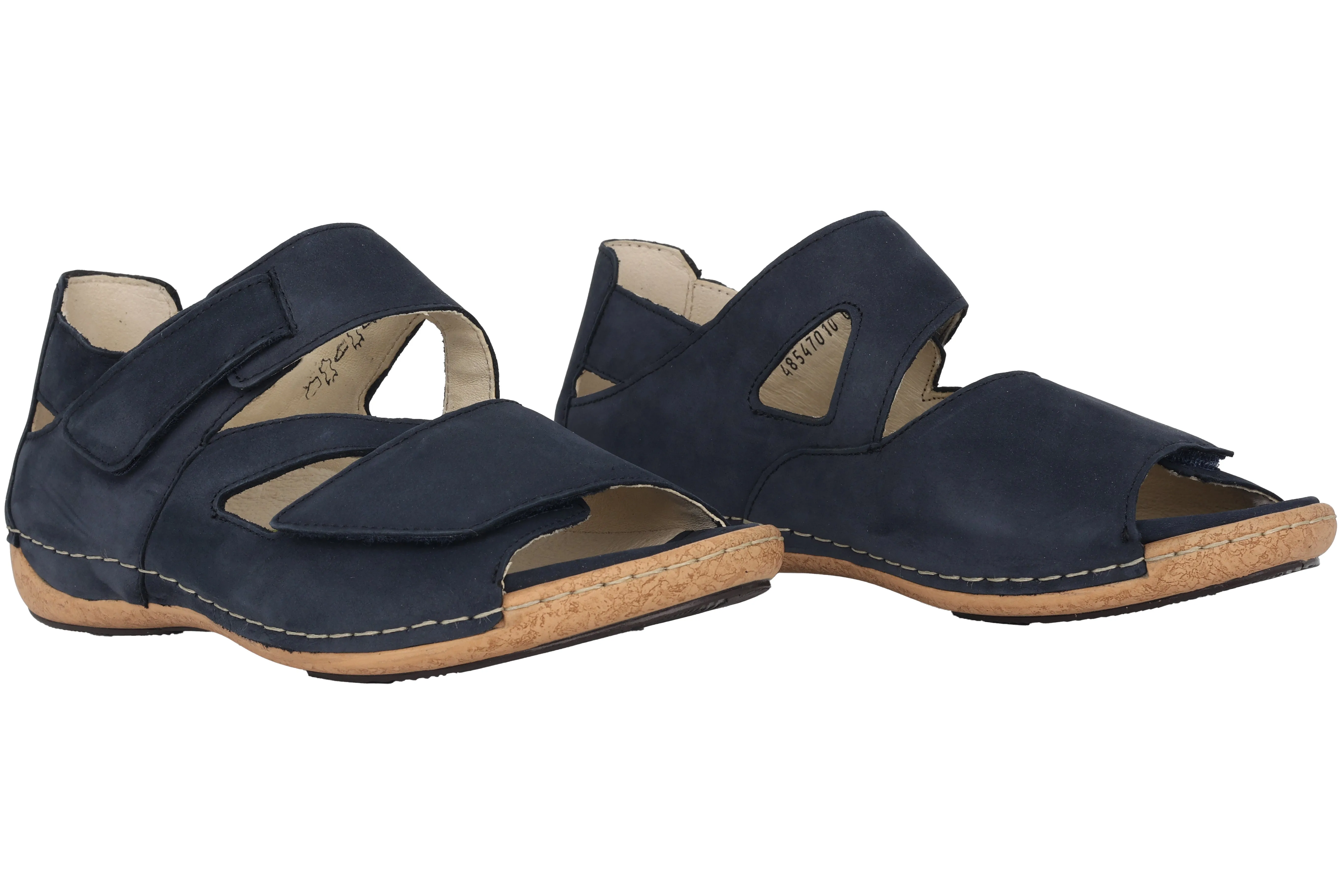 'Heliett' women's wide fit (H) sandal - blue