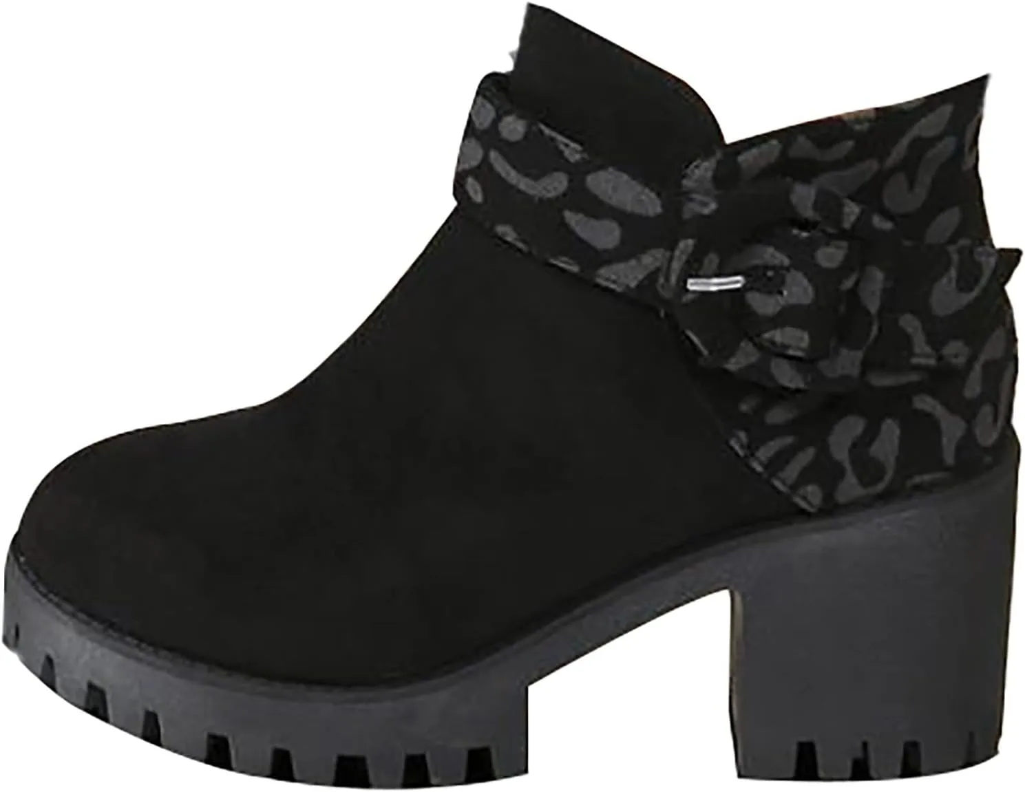 High Heel Ankle Boots for Women Women Fall Boots Womens High Heel Boots Slip On Ankle Boots Womens Ankle Boots Wide Calf Women Platform Wedge Booties Chunky Block Heel Ankle Boots