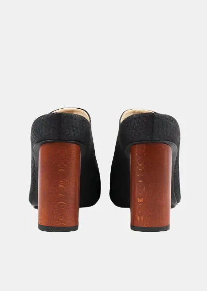 High Mule Shoe — BLACK