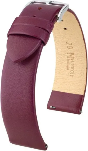 HIRSCH Excellent Quality Quick Release Watch Band Comfortable Genuine Leather Strap Toronto for Men and Women - Multiple Colors 16mm, 18mm, 20mm