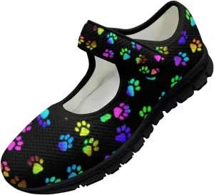 Howilath Heart Love Women's Ballet Flats Round Toe Mary Janes Casual Flats Shoes Ballerina Shoes for Party Wedding Work