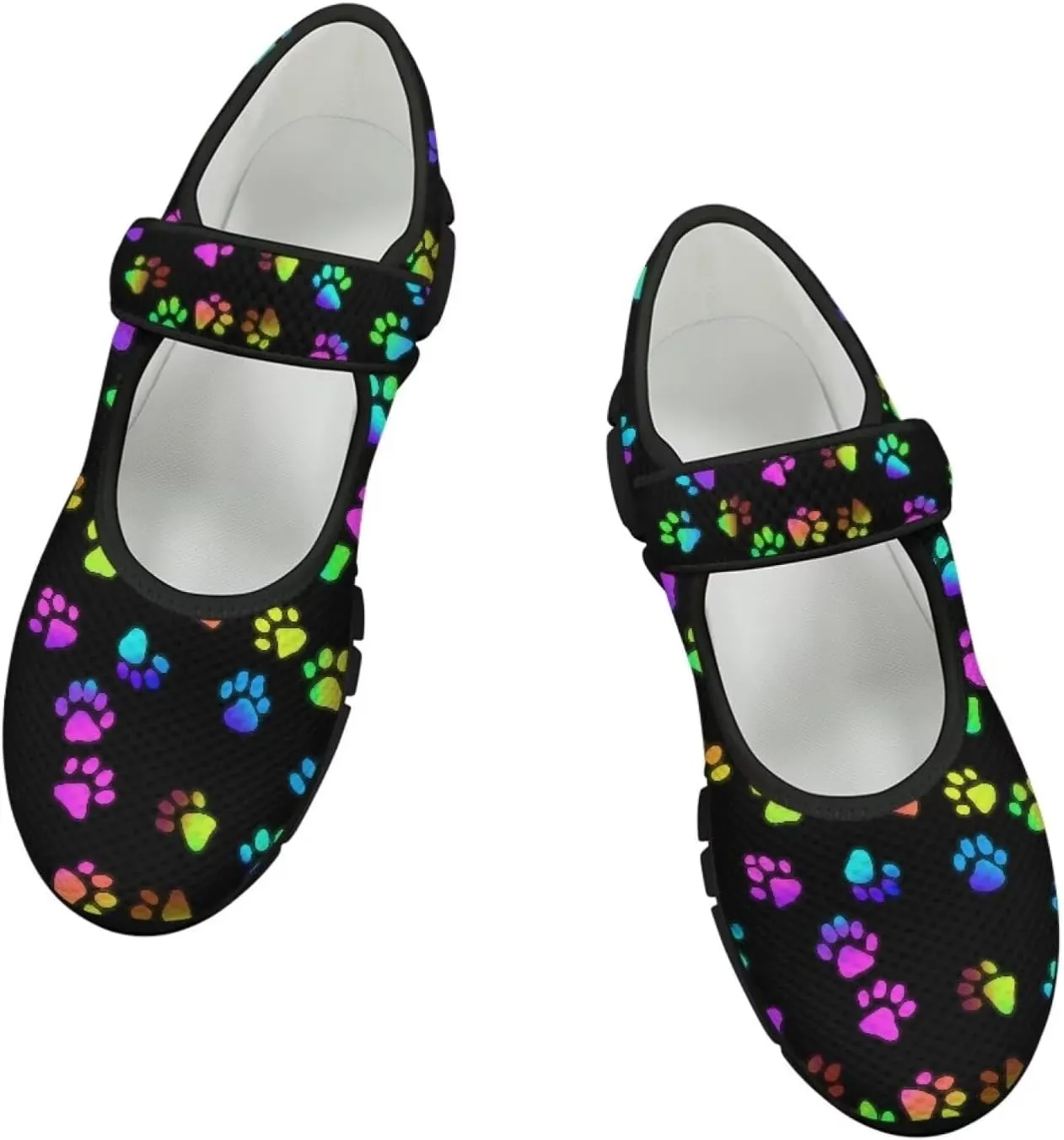 Howilath Heart Love Women's Ballet Flats Round Toe Mary Janes Casual Flats Shoes Ballerina Shoes for Party Wedding Work