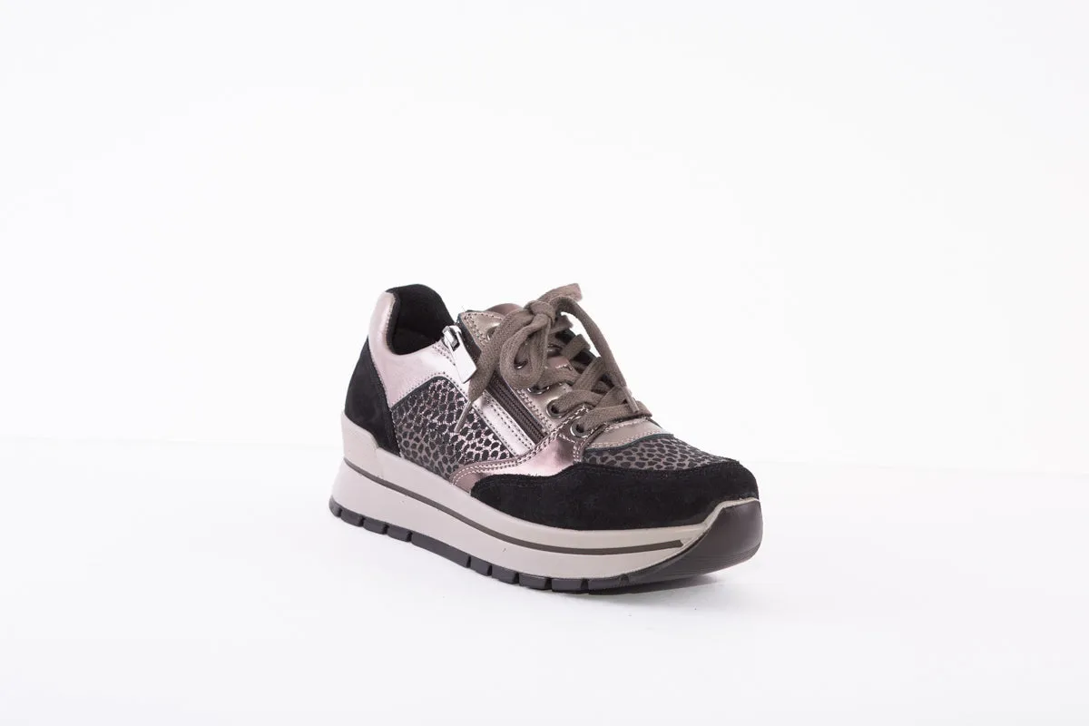 IGI&CO 2673511 LACED FASHION TRAINER - BLACK MULTI