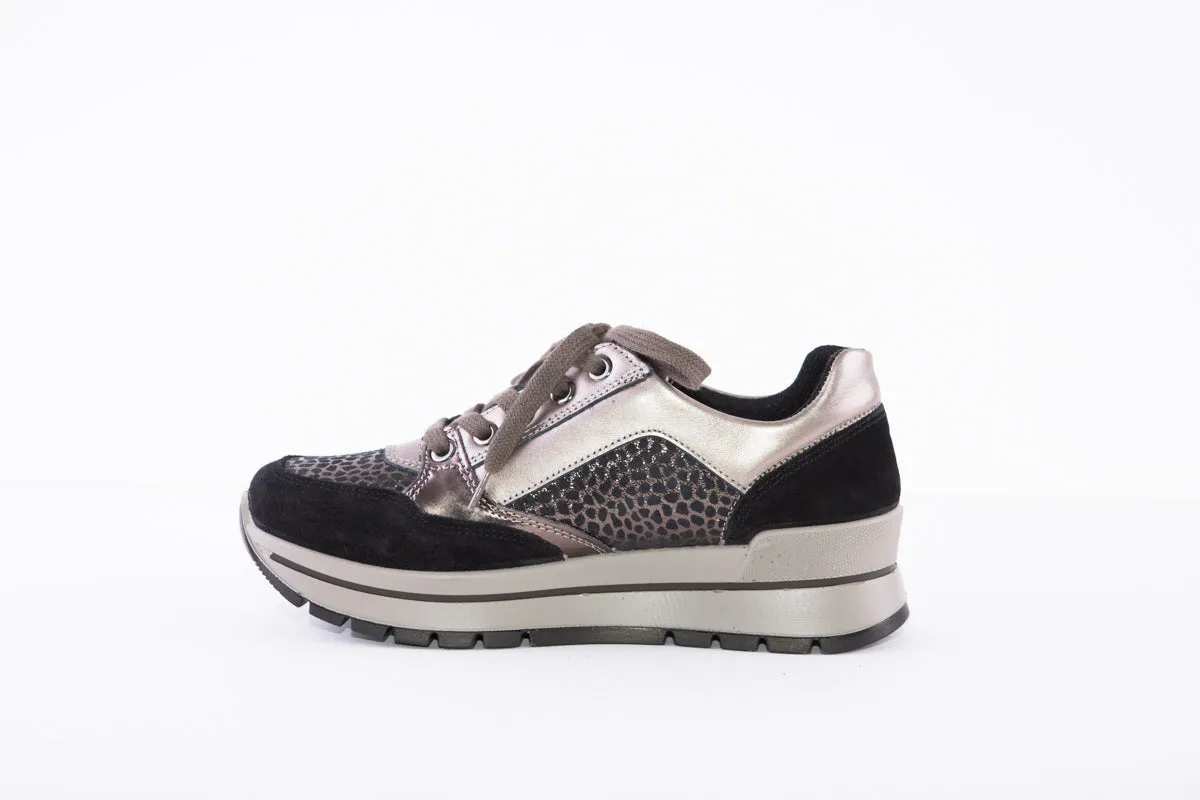 IGI&CO 2673511 LACED FASHION TRAINER - BLACK MULTI