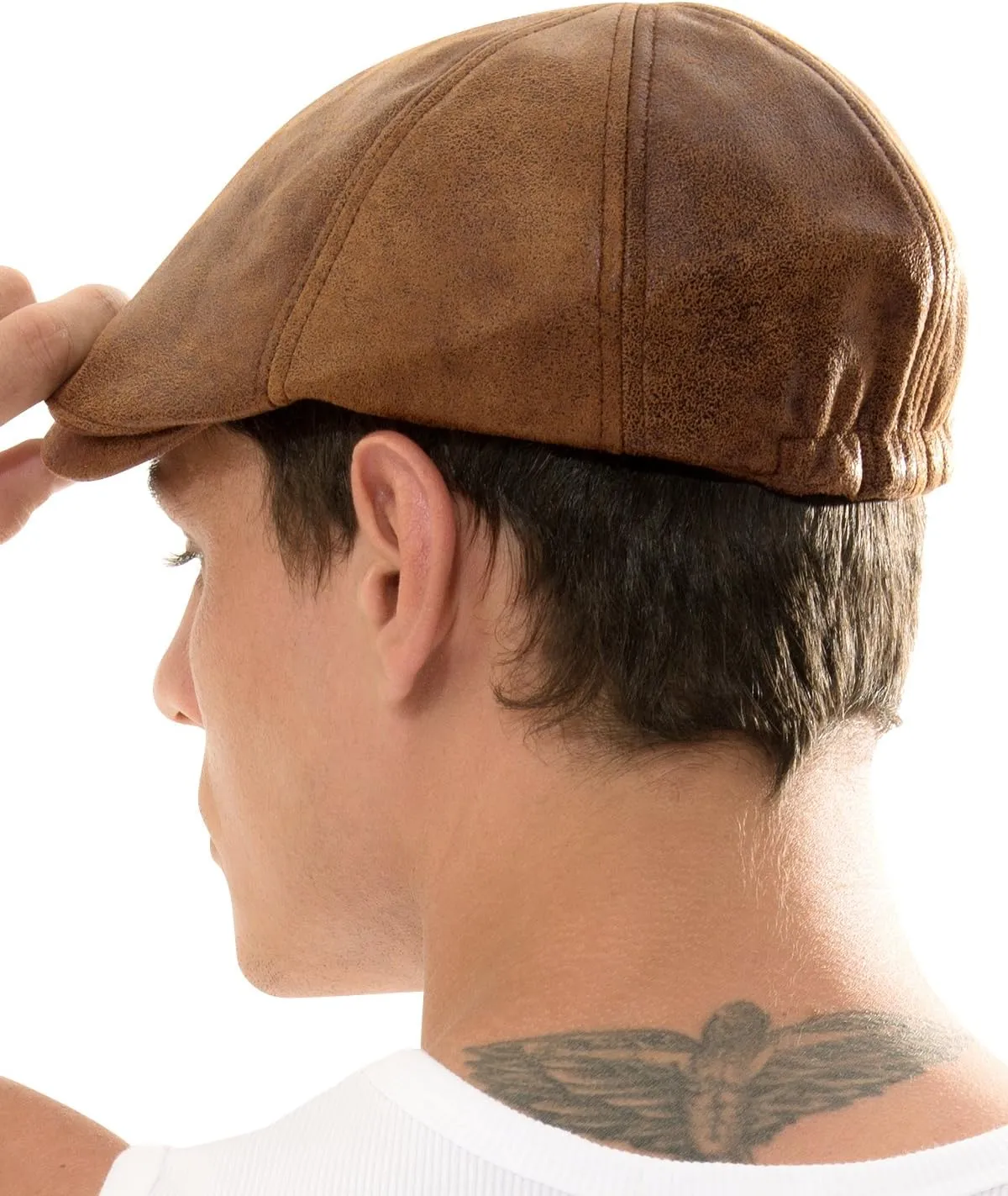 ililily Flat Cap Vintage Cabbie Hat Gatsby Ivy Irish Hunting Newsboy Stretch-fit