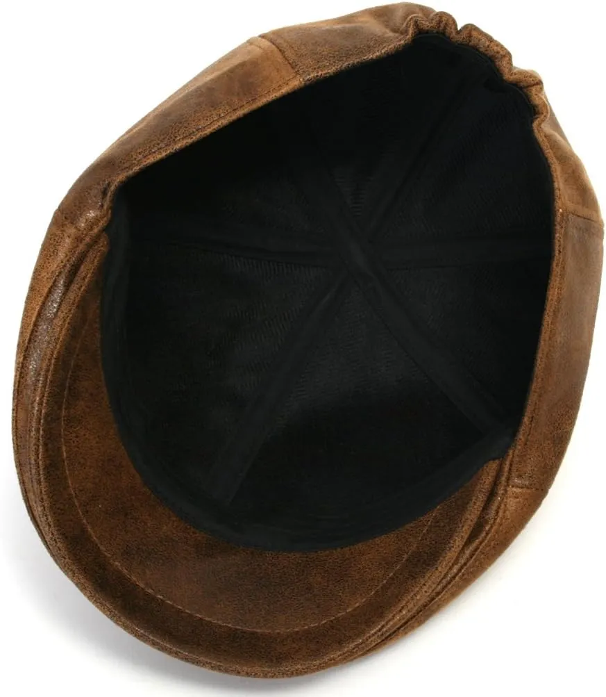 ililily Flat Cap Vintage Cabbie Hat Gatsby Ivy Irish Hunting Newsboy Stretch-fit