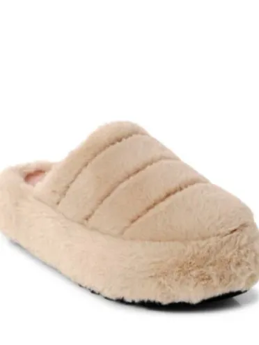 IT'S A VIBE PLATFORM SLIPPER in Polar Bear