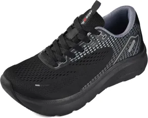 JACKSHIBO Wide Toe Box Shoes for Men Arch Support Shoes Wide Width Sneakers for Running Walking Athletic Tennis Orthopedic Plantar Fasciitis Workout with Thick Cushioned Zero Drop Sole