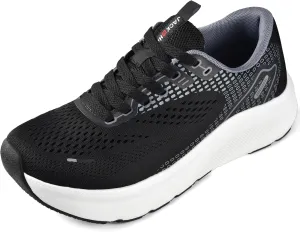 JACKSHIBO Wide Toe Box Shoes for Men Arch Support Shoes Wide Width Sneakers for Running Walking Athletic Tennis Orthopedic Plantar Fasciitis Workout with Thick Cushioned Zero Drop Sole