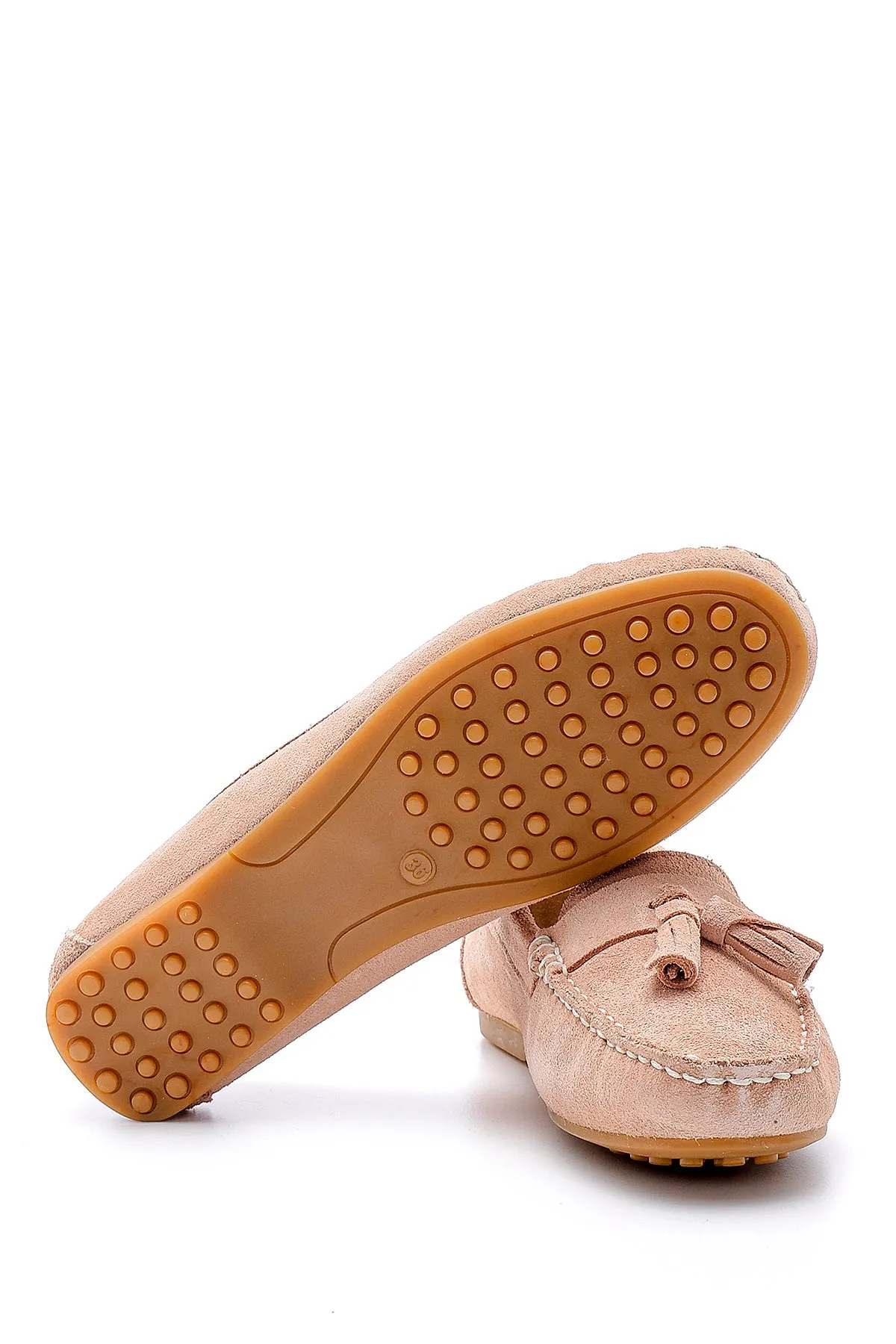 Kadın Süet Püskül Detaylı Loafer