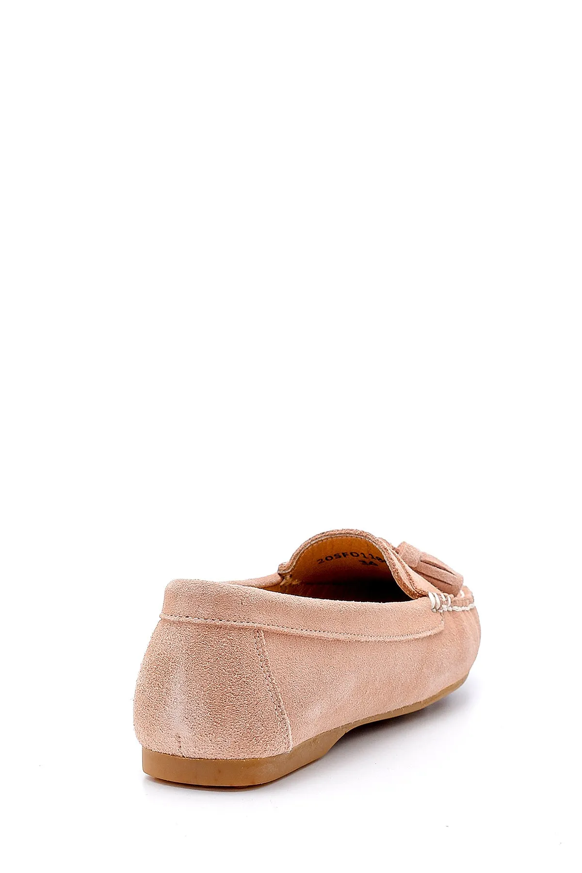 Kadın Süet Püskül Detaylı Loafer