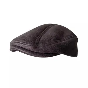 Kearney Vintage Coffee Leather Flat Cap