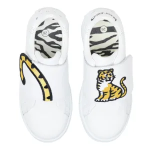 Kenzo White Kotora Touch-Strap Sneakers