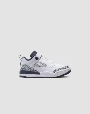 Kids Jordan Spizike Low PS Leather White Blue Shoe Sneaker Trainer