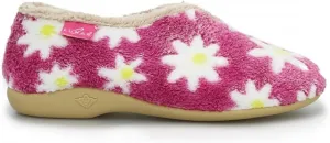 KLA021 Daisy Slipper in Pink Blue with Floral Print 5,6,7,8,9,10 8 Pink