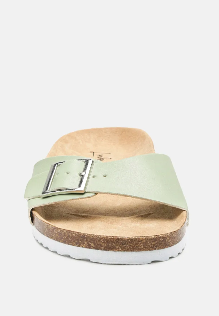 Kuba Buckled Strap Slides